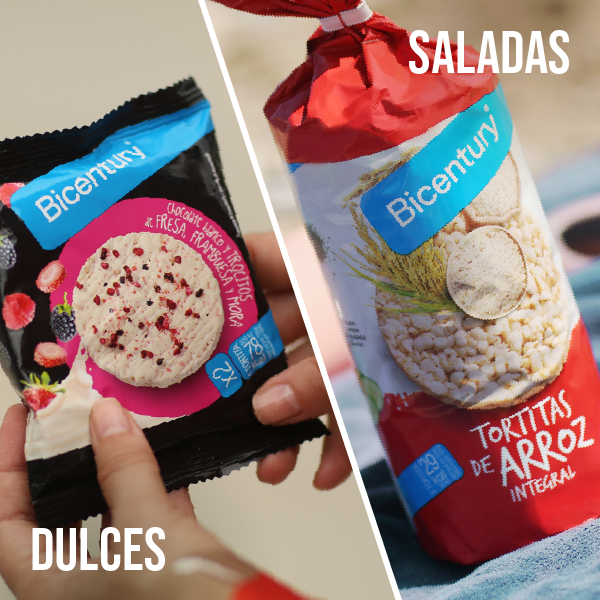 Bicentury tortitas dulces y saladas de arroz